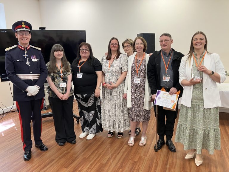 Uniform Exchange King's Award for Voluntary Service presentation 