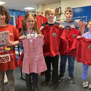 Plea for all schools in Kirklees to have uniform giveaway days to help save the environment